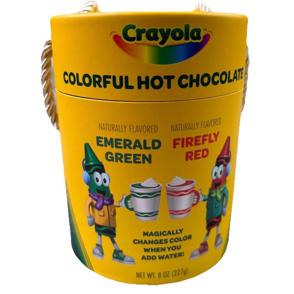CRAYOLA Colorful Hot Chocolate Emerald Green & Firefly Red 6/2028‎ *Sealed*